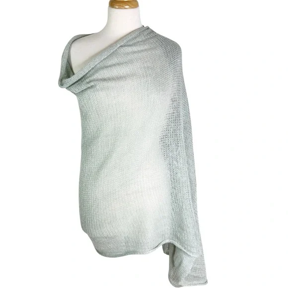 Anthropologie Pins and Needles Infinity Scarf Grey Green NWT - Picture 9 of 9